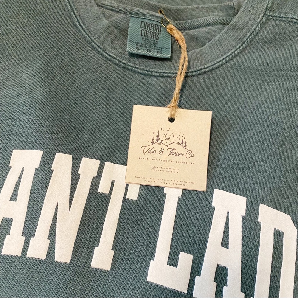 PLANT LADY Oversized Collegiate sweatshirt - Picture 9 of 10